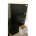 Meridian Black 4 Drawer Lateral File Cabinet Locking 36 x 18